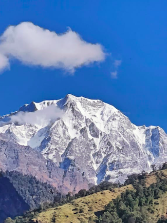 Hiramani Glacier located at a height of 3,620 meters towards the North-west of Namik Village. Photo: Harish Kumar