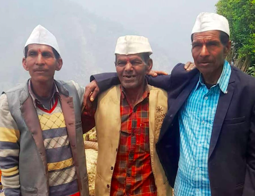 My father Shri Dev Ram (on the left) with his two elder brothers Mahendra Ram and Mohan Ram. Photo: Suresh