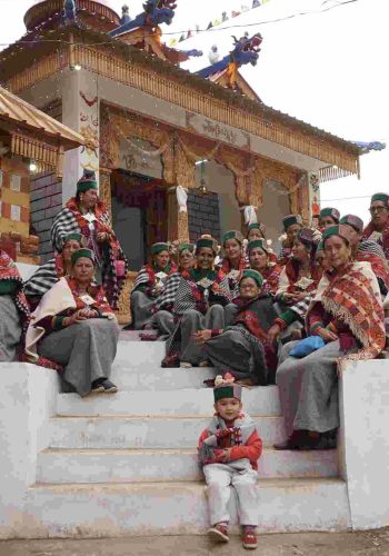 At a Santang (Deity worship place) in Lambar village, Kinnaur. Photo: Tanisha Negi